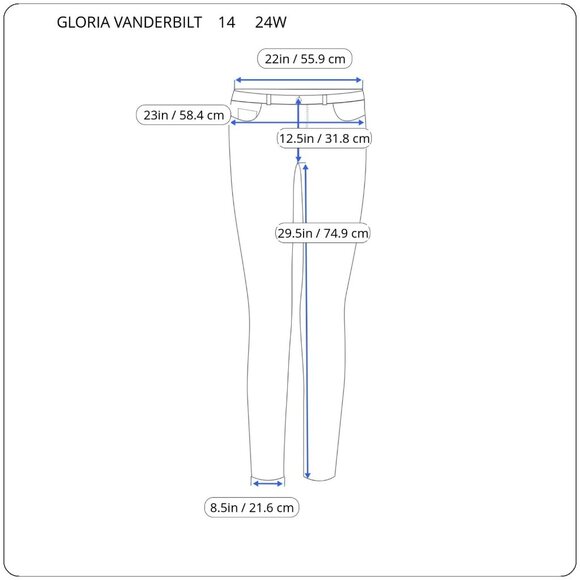 Gloria Vanderbilt Amanda Womens Jeans 24W Plus Straight Leg Dark Blue SL34E - Picture 2 of 10